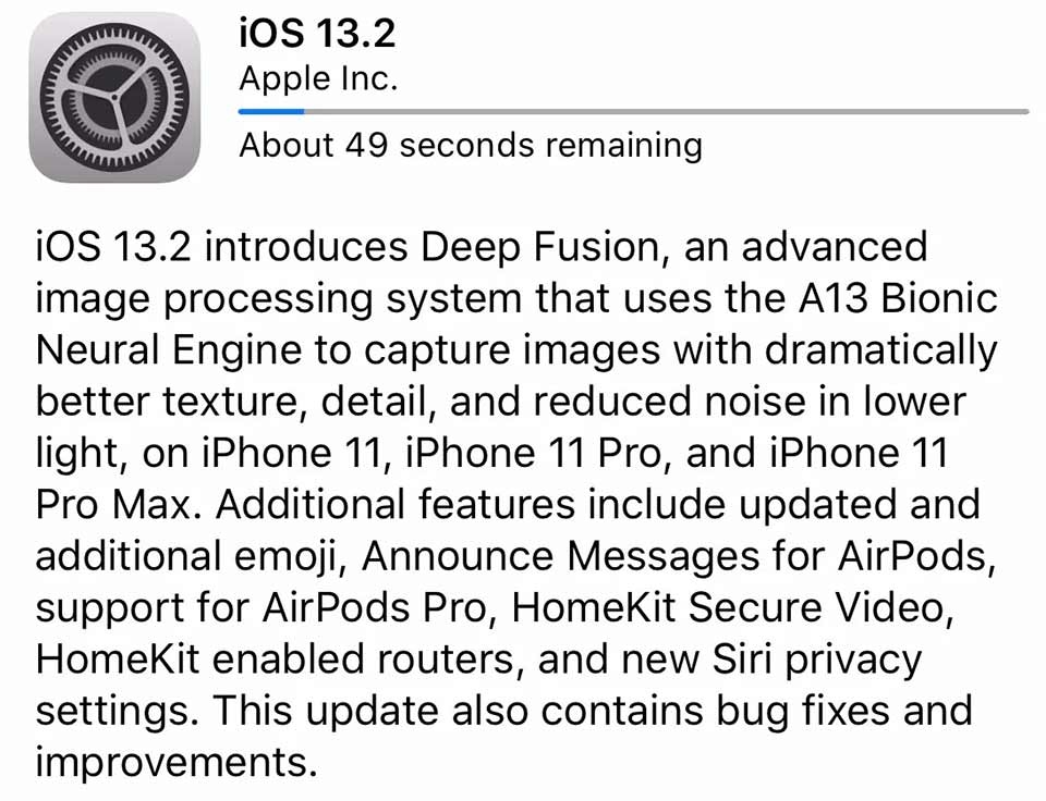 iOS 13.2 iOS 13.2