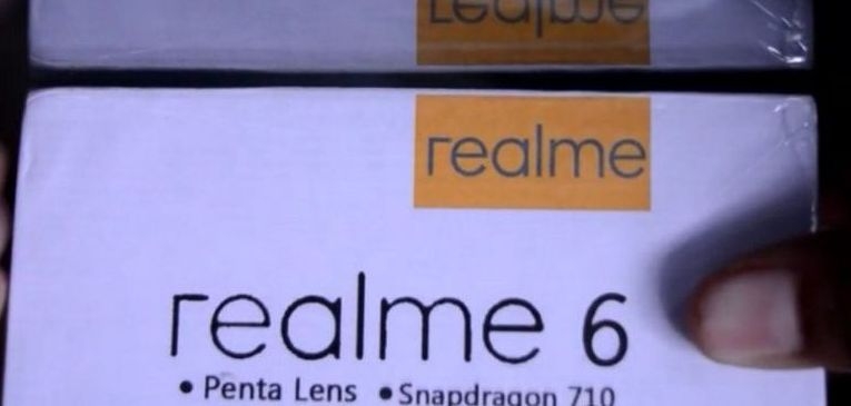 Rò rỉ vỏ hộp máy Realme 6: chip Snapdragon 710, camera 5 ống kính