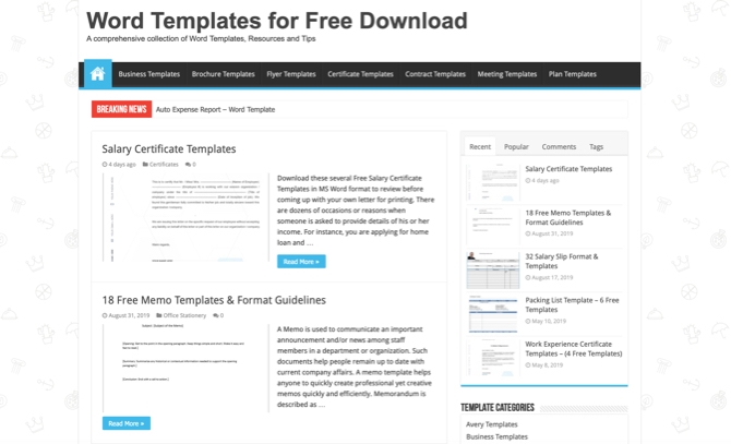 5 trang web tai template word mien phi 5 trang web tai template word mien phi