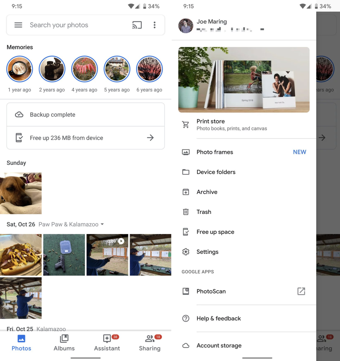 chuyen hinh anh tu facebook sang google photo
