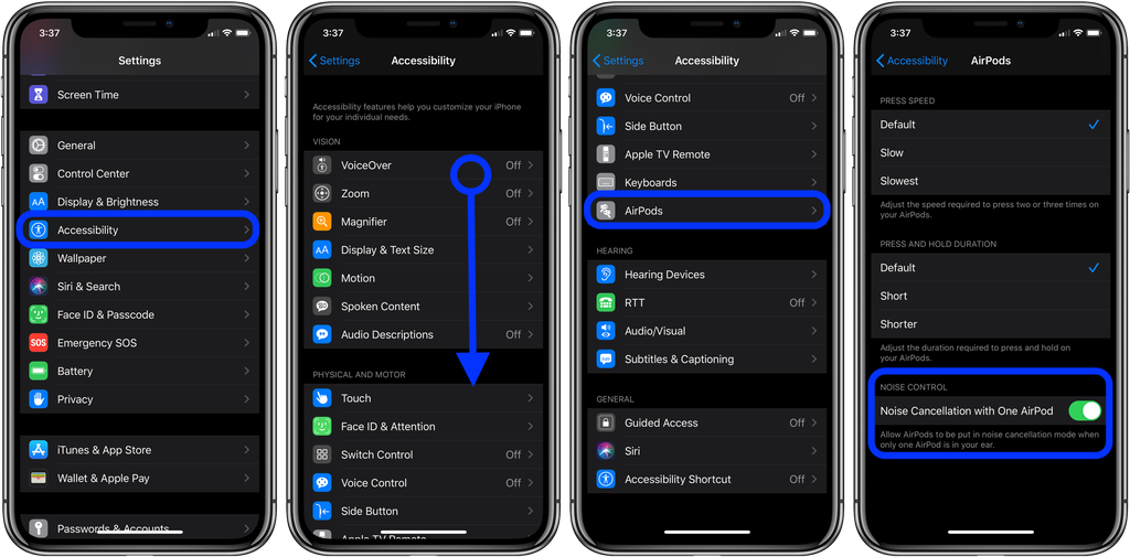 Cách sử dụng chế độ Khử tiếng ồn và chế độ Xuyên âm trên AirPods Pro 4