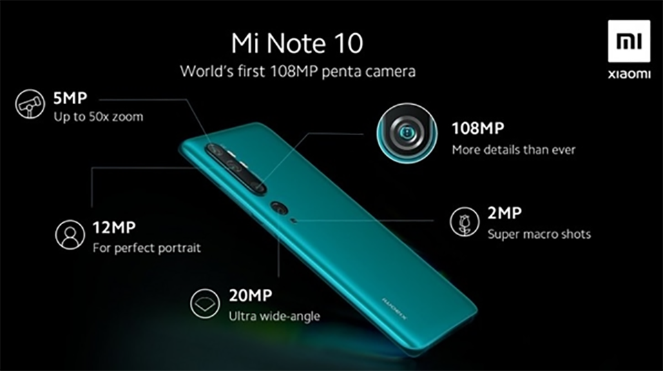 Thông tin Xiaomi Mi Note 10 (ảnh 1) Thông tin Xiaomi Mi Note 10 (ảnh 1)