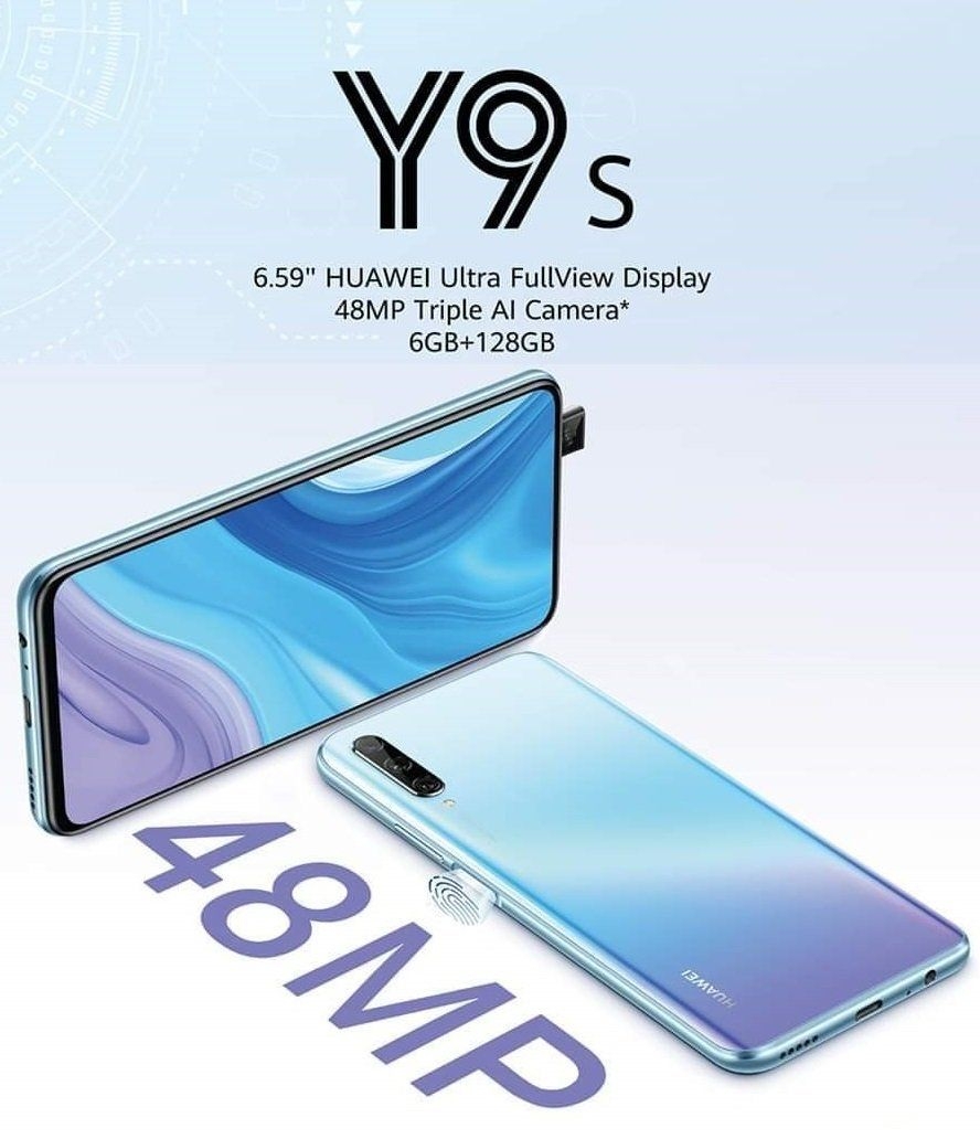 Huawei Y9s với cảm biến vân tay cạnh bên sắp trình làng 1