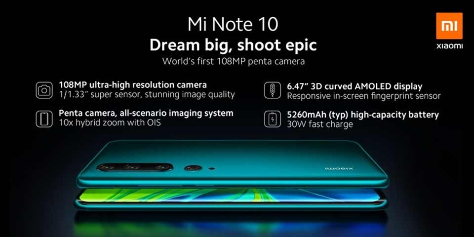 Xiaomi Mi Note 10 Xiaomi Mi Note 10