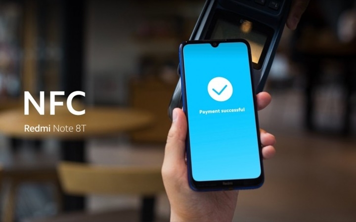 Redmi Note 8T có NFC hỗ trợ kết nối và thanh toán
