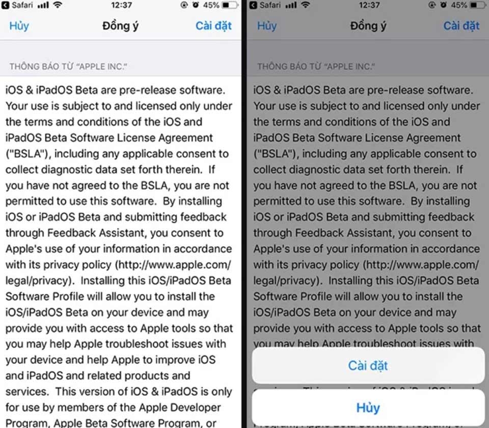 Cài đặt iOS 13.3 Beta 1