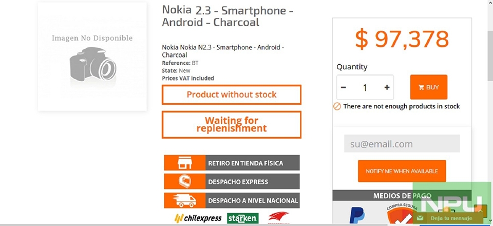 Giá bán Nokia 2.3