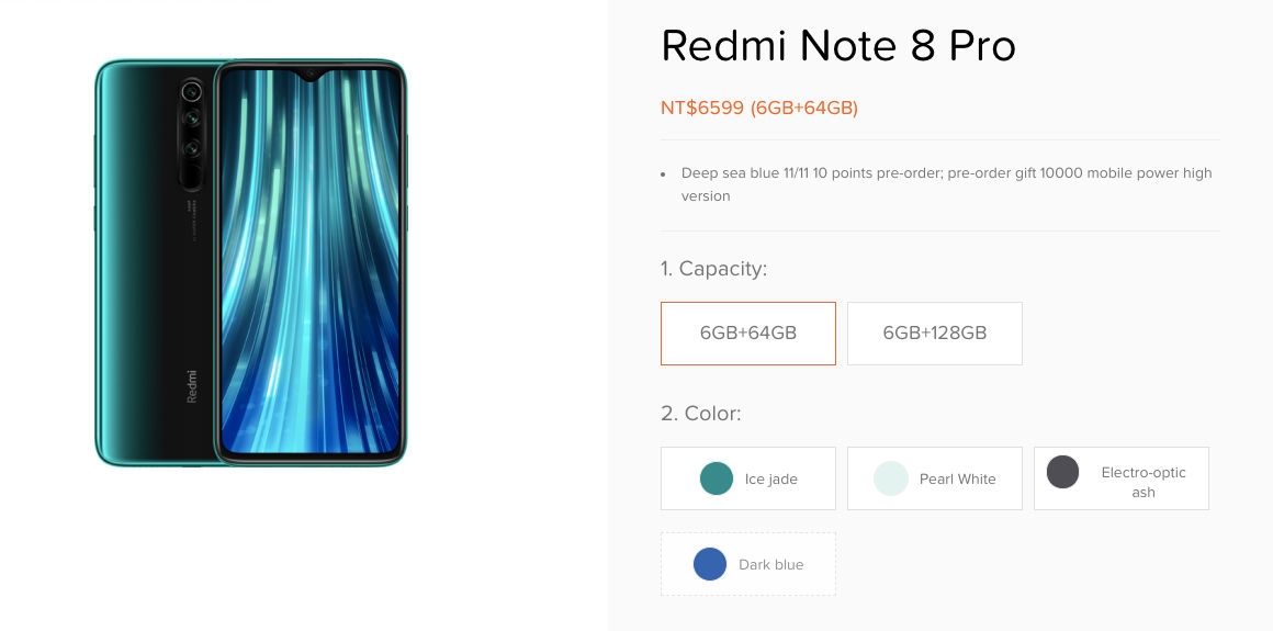 Redmi Note 8 Pro lộ diện thêm tùy chọn màu mới: Dark Sea Blue 2