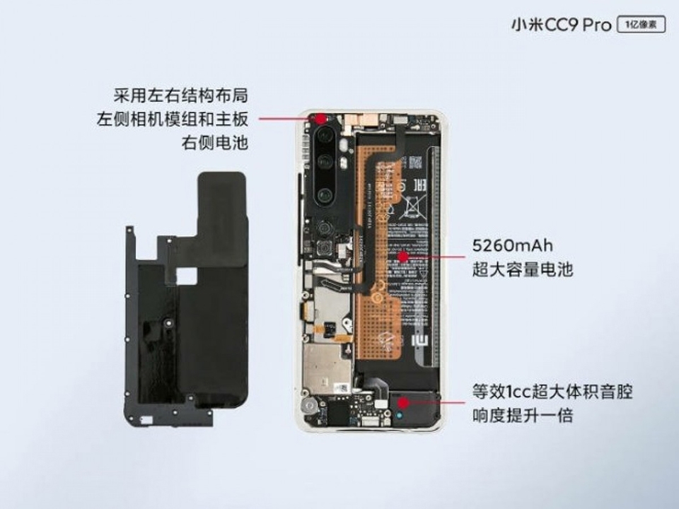 Mổ bụng Xiaomi Mi CC9 Pro (ảnh 3)