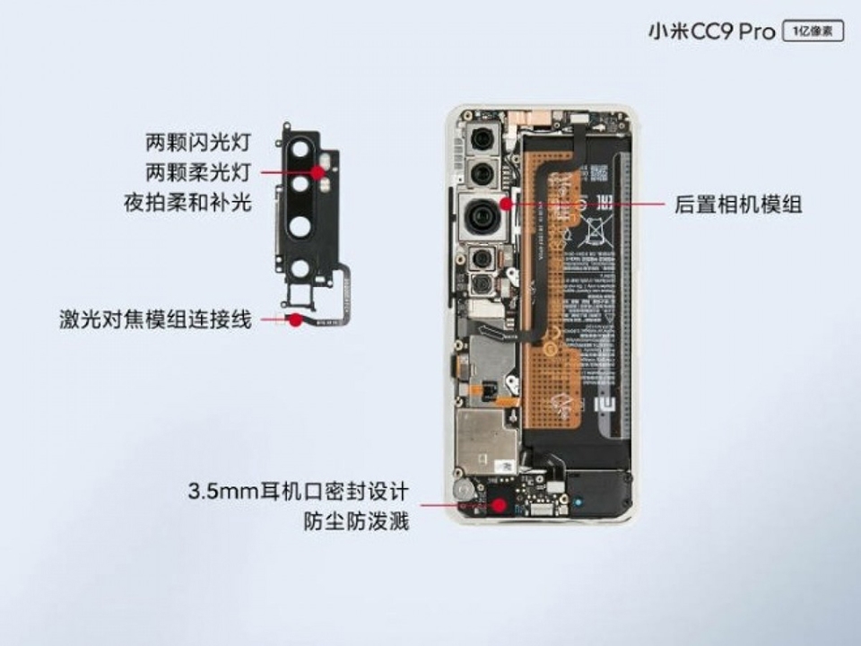 Mổ bụng Xiaomi Mi CC9 Pro (ảnh 4)