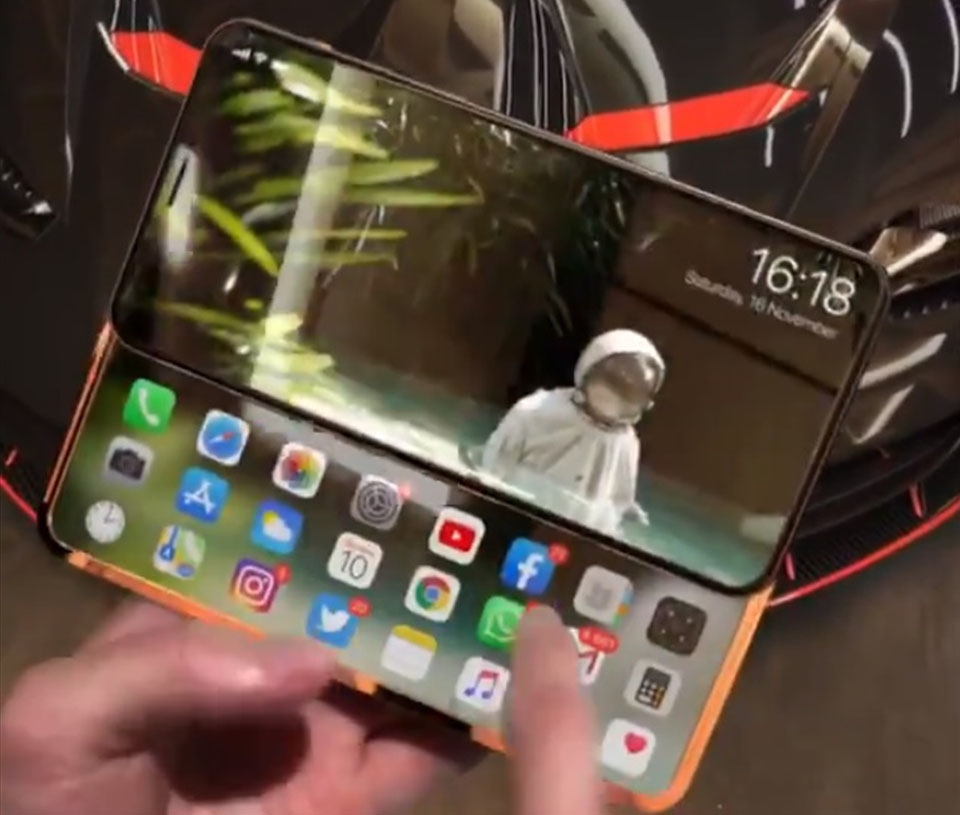 Xuất hiện video trên tay iPhone Slide Pro với màn hình trượt về hai phía 2