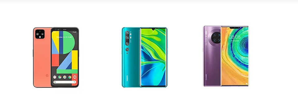 So sánh Xiaomi Mi Note 10 với Pixel 4 XL và Mate 30 Pro