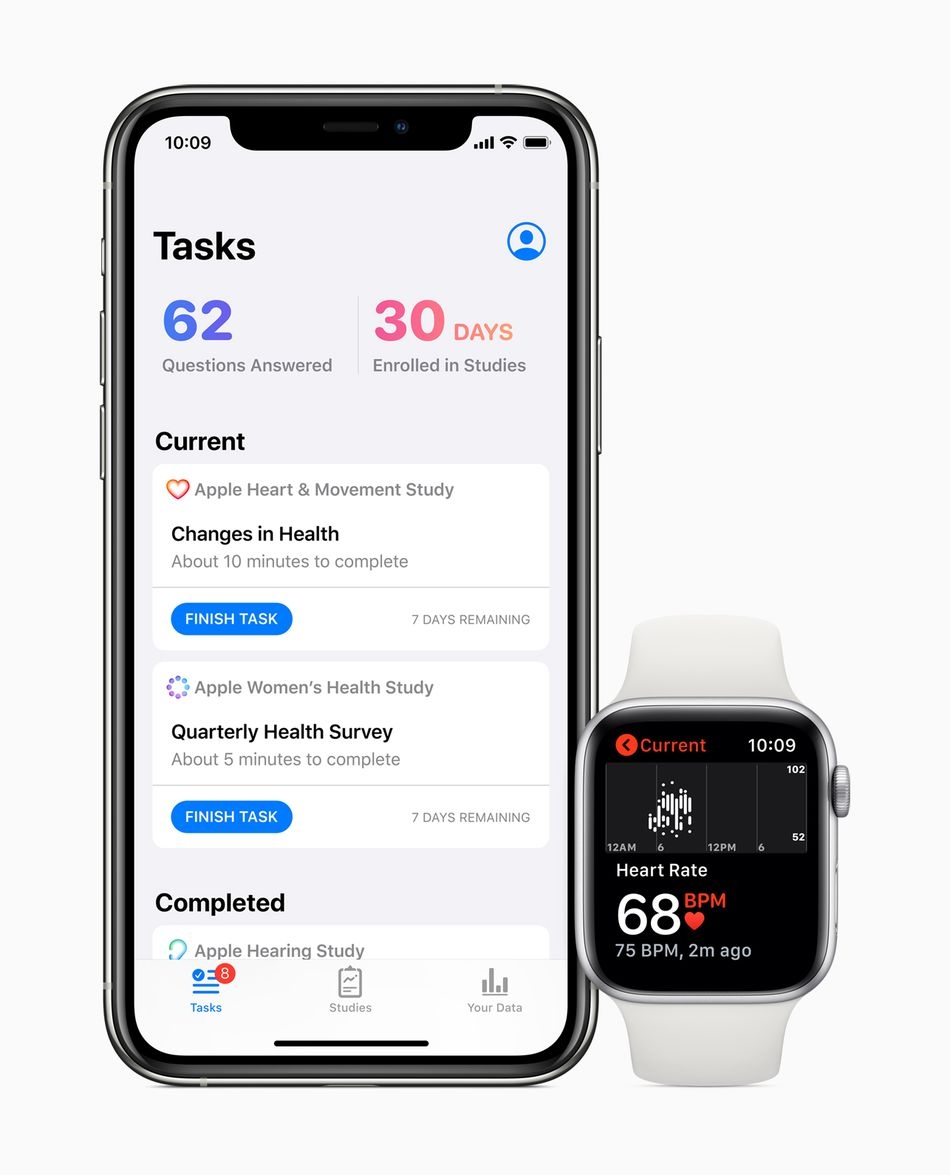 Ứng dụng Research của Apple và 3 dự án nghiên cứu sức khỏe