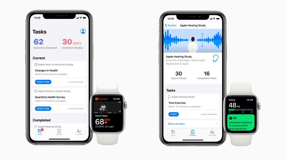 Ứng dụng Research của Apple và 3 dự án nghiên cứu sức khỏe