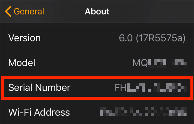 Cách tìm số seri và IMEI trên Apple Watch