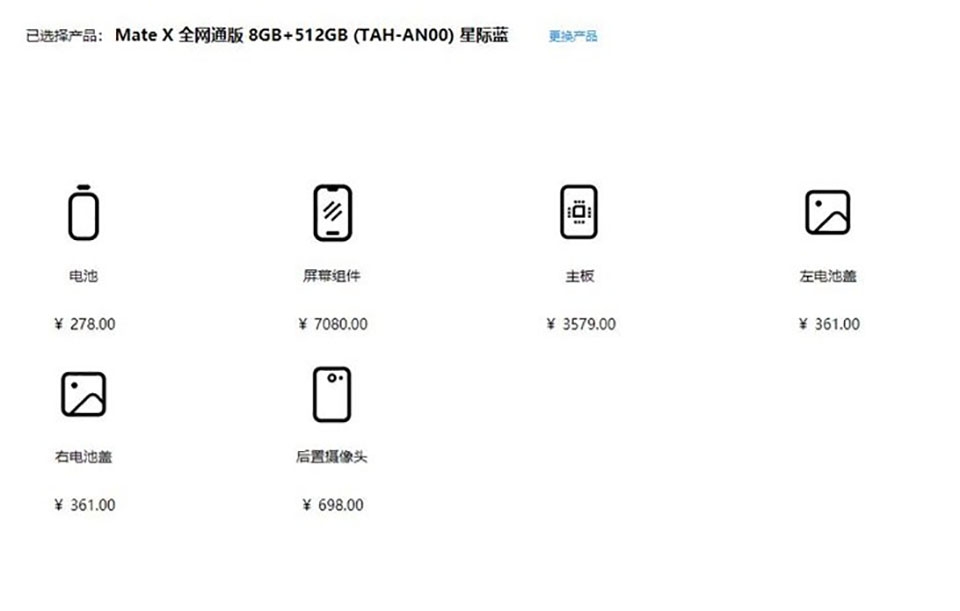 Giá thay màn hình Huawei Mate X lên tới hơn 1000 USD (ảnh 2)