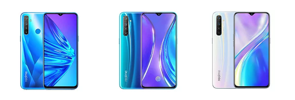 So sánh Realme 5 với Realme X2 và Realme XT