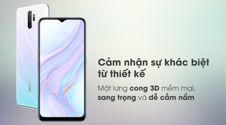 Oppo A9 2020 Trắng Ngọc Thạch: Màu sắc tinh tế hơn, quyến rũ hơn