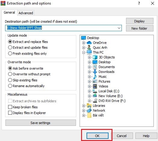 Cách giải nén file rar trên Windows 10 đơn giản nhất 5