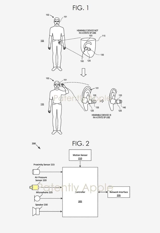 Bằng sáng chế mới của Apple về AirPods (ảnh 2) Bằng sáng chế mới của Apple về AirPods (ảnh 2)