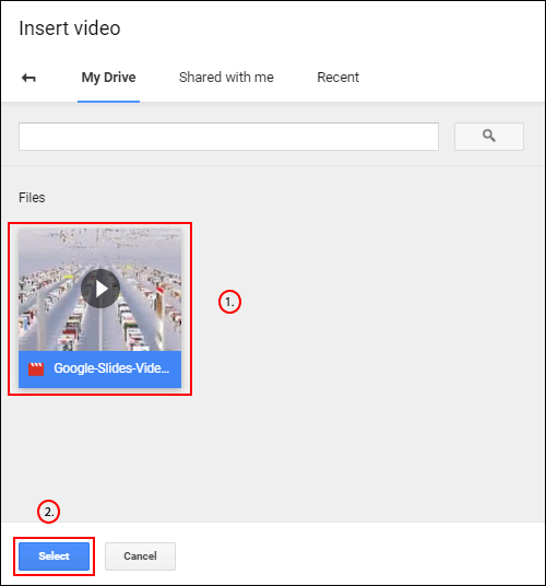 cách chèn video và nhạc vào google slides