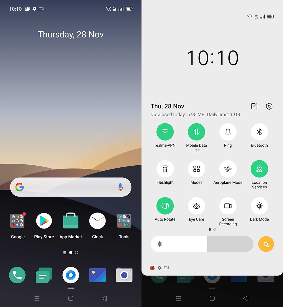 Giao diện ColorOS 7