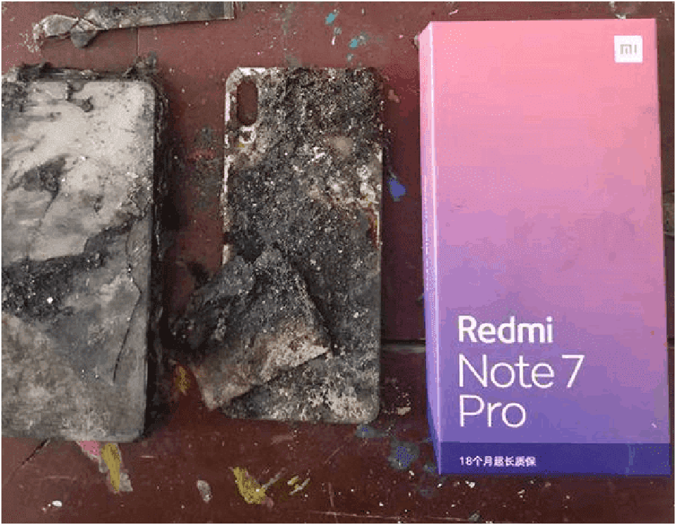Redmi 7 Pro bị bốc cháy