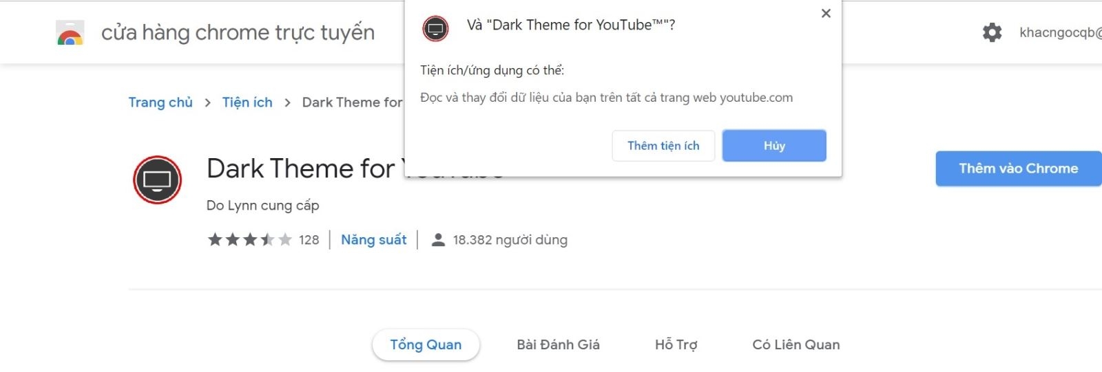 giao diện Dark Mode giao diện Dark Mode