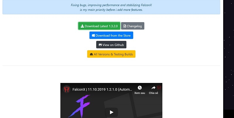 tải về phần mềm FalconX tải về phần mềm FalconX
