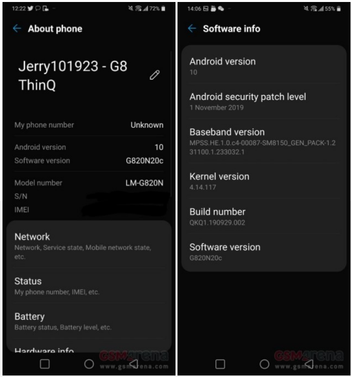 LG G8 ThinQ chính thức nhận cập nhật Android 10 Stable