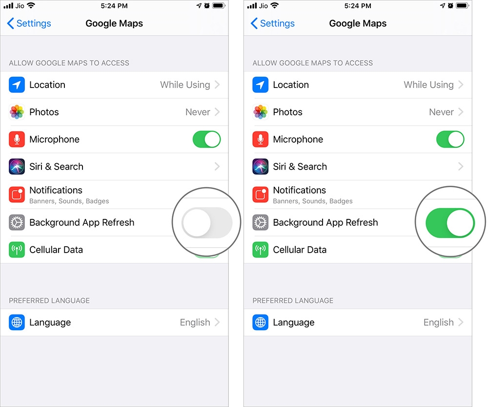 sửa lỗi Google Maps không hoạt động trên iPhone/iPad