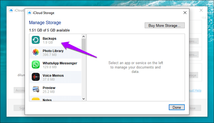 xóa backup trên iCloud