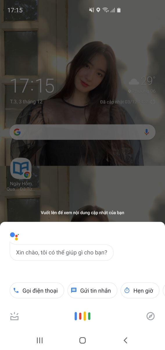 Mở trợ lý Google