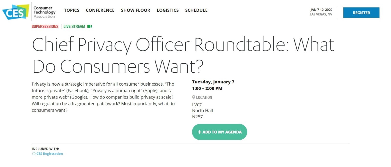 CES 2020