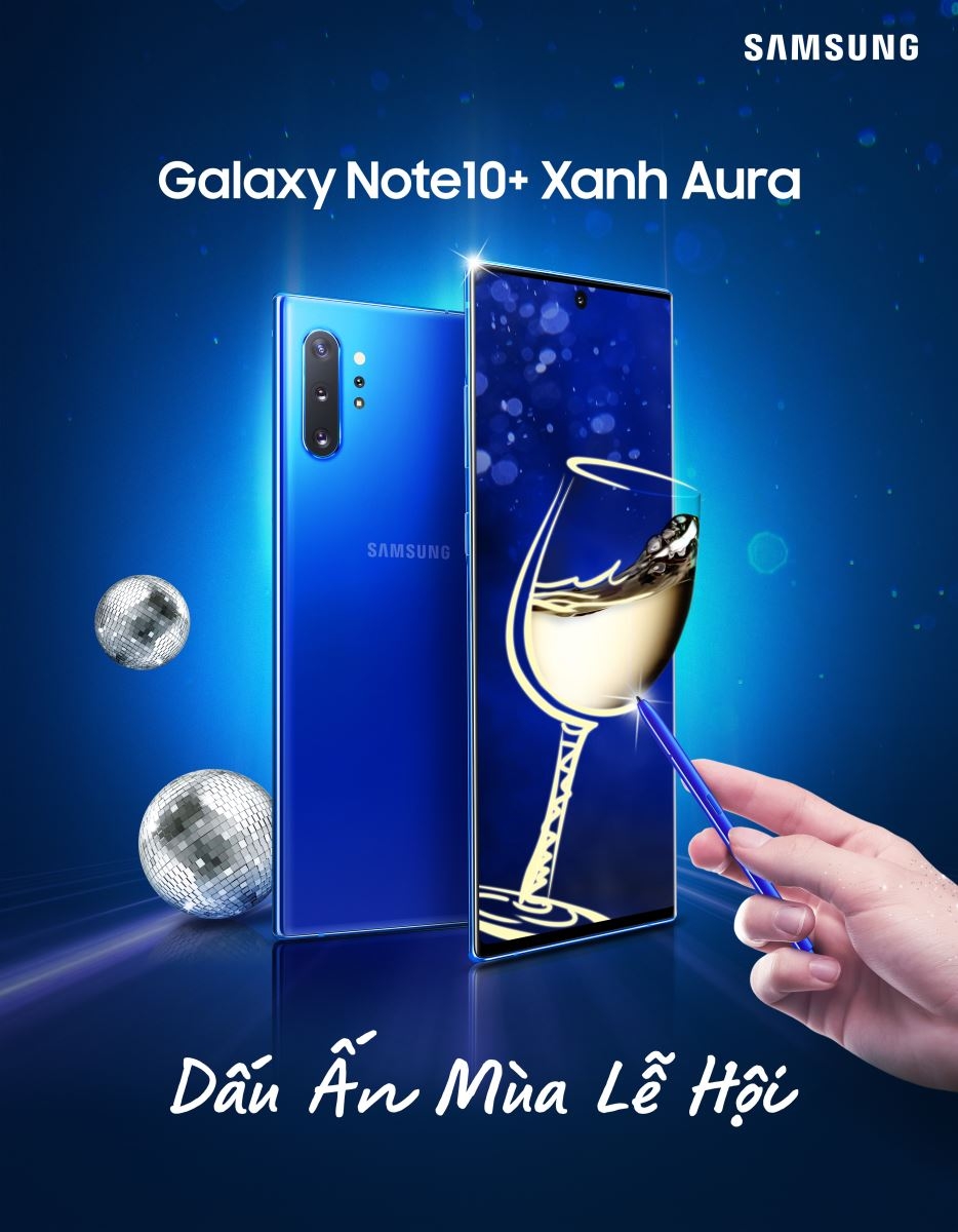 Galaxy Note 10+ xanh Aura