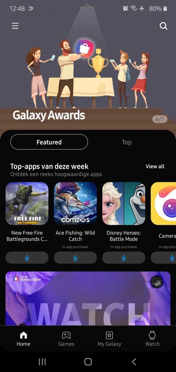 Samsung cập nhật One UI mới và chế độ Dark Mode cho app Galaxy Store