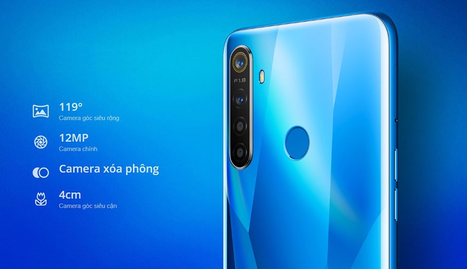 Realme 5 có 4 camera phía sau Realme 5 có 4 camera phía sau