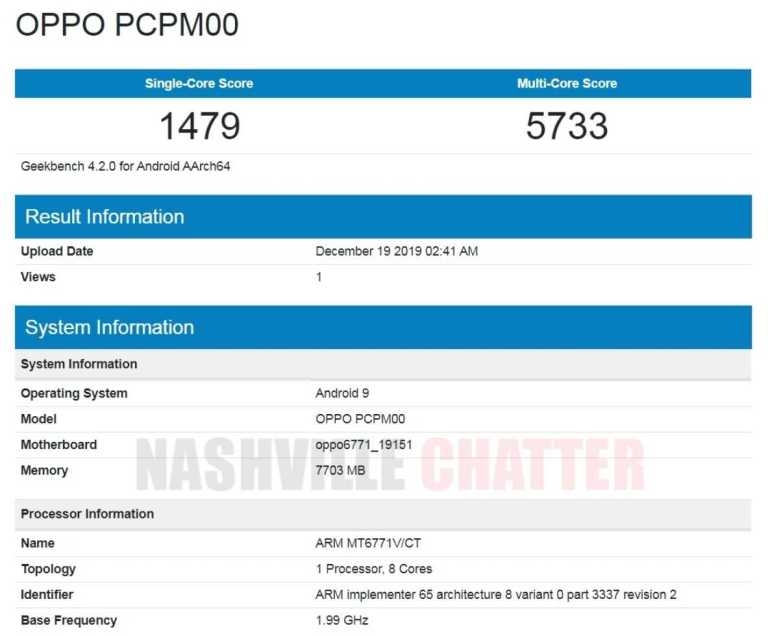 Xuất hiện điểm Geekbench của OPPO A91, ngày ra mắt đã cận kề? 1