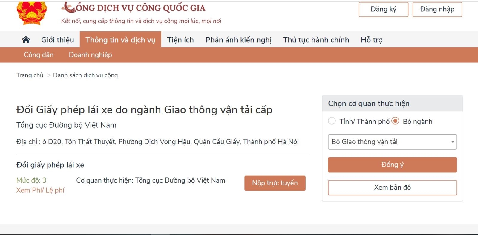 dịch vụ công dịch vụ công