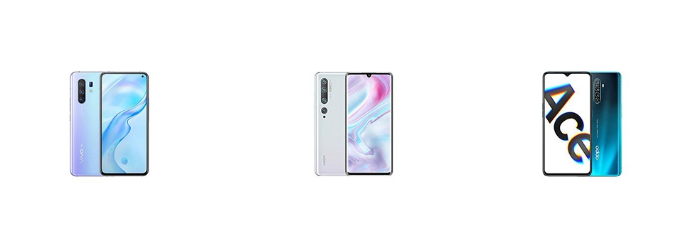 So sánh Vivo X30 Pro với Xiaomi Mi CC9 Pro và OPPO Reno Ace