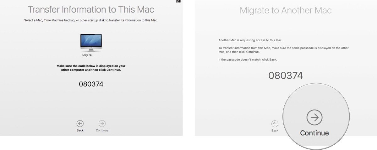 Cách chuyển dữ liệu máy mac 10