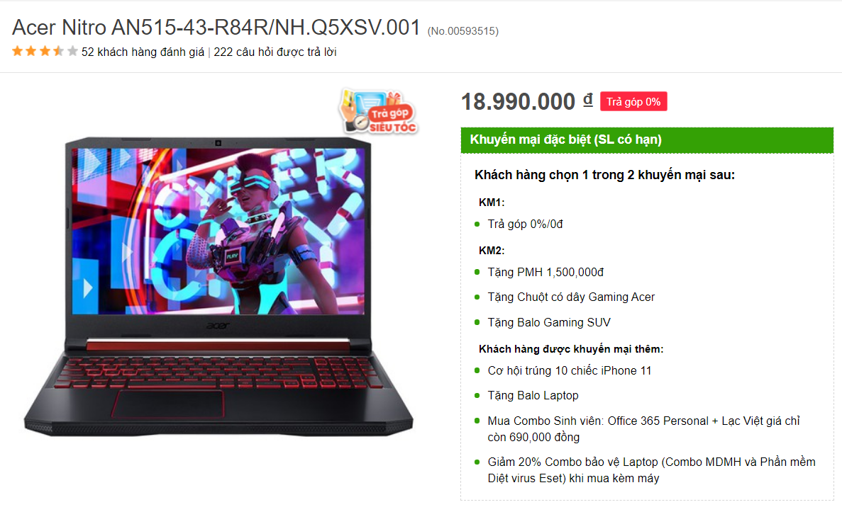 Acer Nitro AN515-43-R84R 09