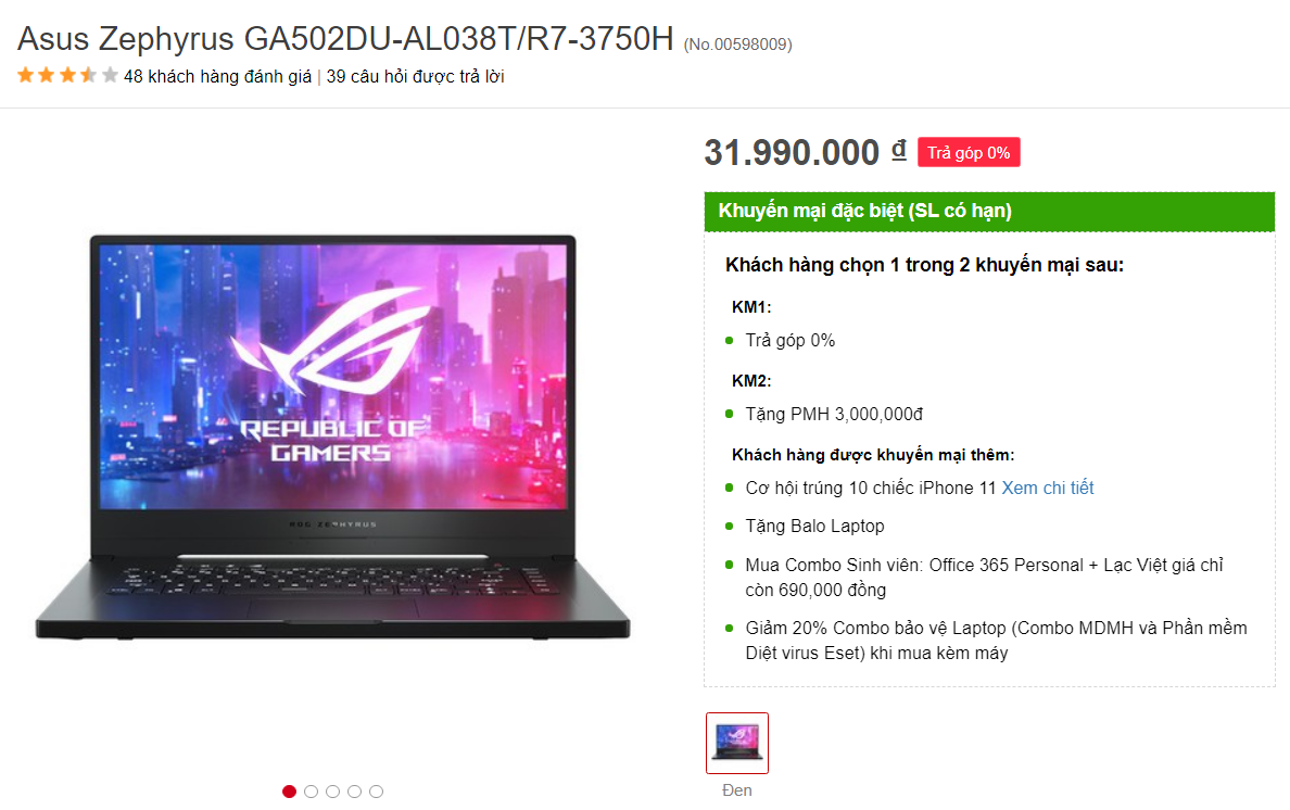 Asus Zephyrus GA502DU-AL038T 01 Asus Zephyrus GA502DU-AL038T 01