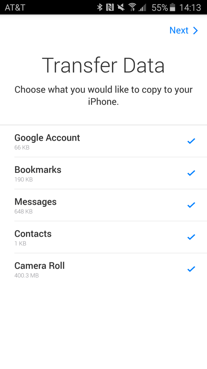 Chuyển ứng dụng Android sang iPhone/iPad 11