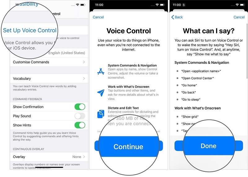 voice control iphone