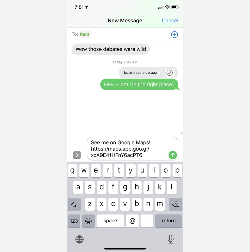 Chia sẻ vị trí Google Maps giữa iOS và Android 05