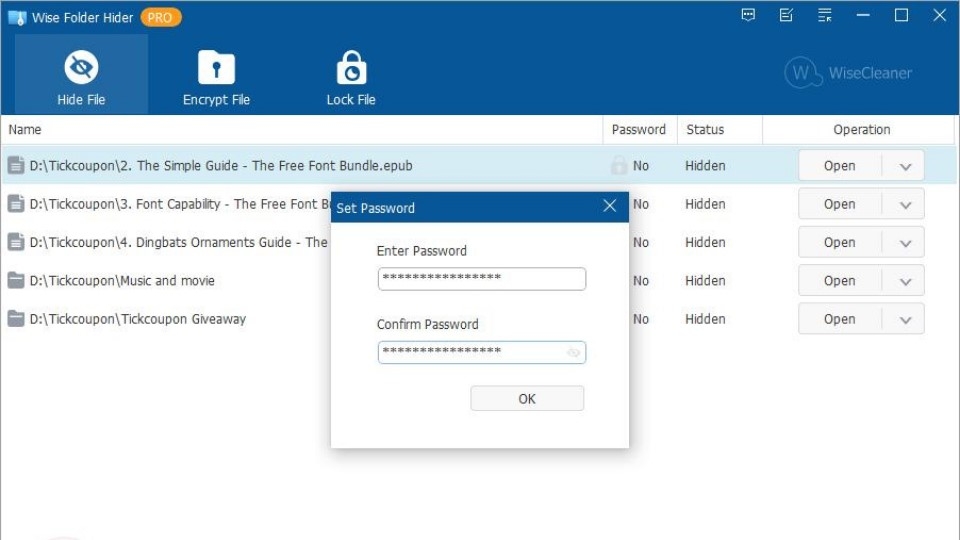 Wise Folder Hider