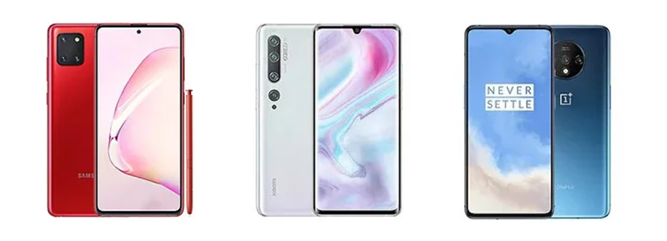So sánh Galaxy Note 10 Lite với Xiaomi Mi Note 10 và OnePlus 7T