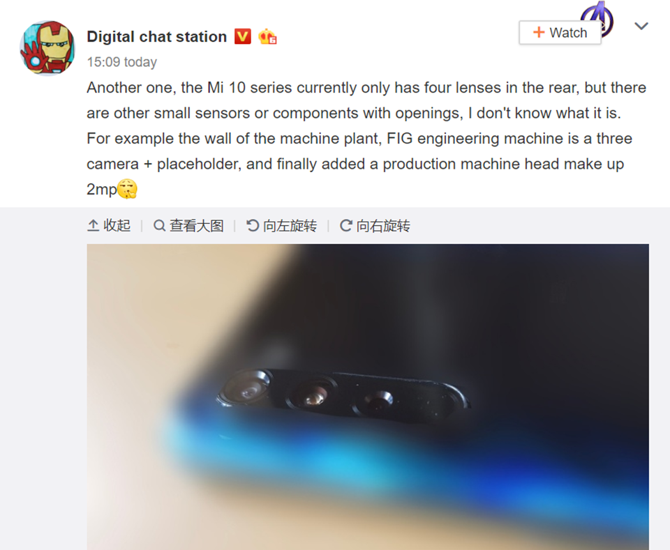 Thông tin camera Xiaomi Mi 10 (ảnh 2)