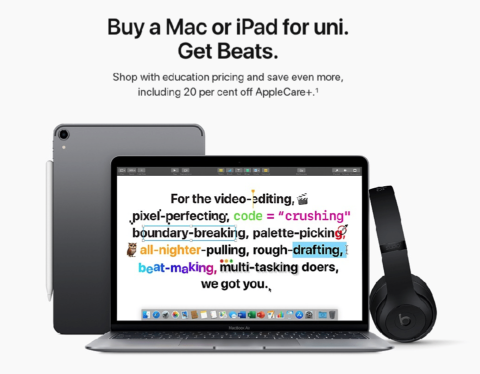 Apple tung chương trình khuyến mãi tặng tai nghe Beats miễn phí cho sinh viên